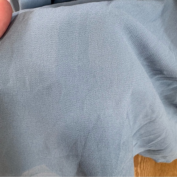 Lulus Heavenly Hues NWT size Small Light Blue Maxi Dress Chiffon Gown | Flawed - Picture 13 of 14